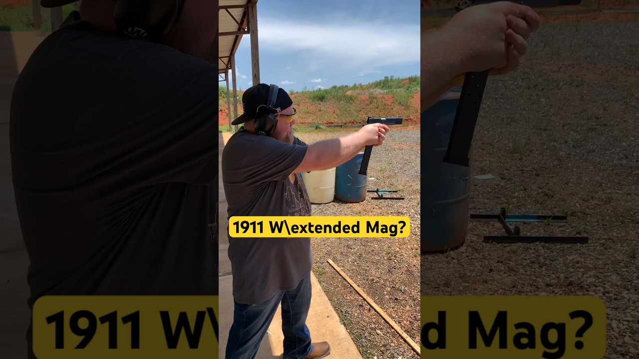 Extended Mag for 1911 45ACP?!? #1911 #45acp #pistol #extendedmag