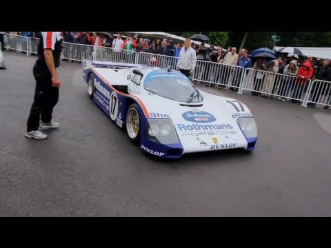 Jim Richards is driving the Porsche 962 at Goodwood