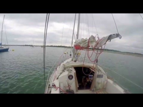 Picking up a mooring buoy,  single handed