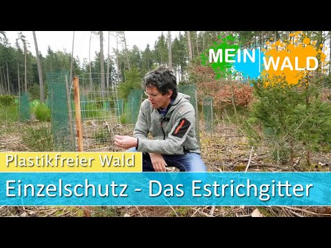 Drahtgitter-Alternative zum Plastik Einzelschutz  - ESTRICHGITTER-  Plastikfreier Wald
