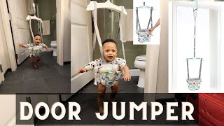 I bought my 6 months old a playful parade door jumper | Caroline | Zambian YouTuber