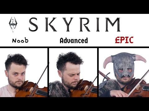 5 levels of Skyrim Music: Noob to Epic