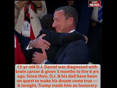 Trump Makes 13-Year-Old Brain Cancer Survivor DJ Daniel an Honorary Secret Service Agent; Dems Sit Silent