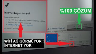 PC WİFİ GÖRMÜYOR ! - ETHERNET BAĞLANTI SORUNU ÇÖZÜM - İNTERNET YOK  ÇÖZÜM %100