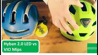 Fahrradhelm ABUS Hyban 2.0 LED vs Nutcase Vio LED MIPS