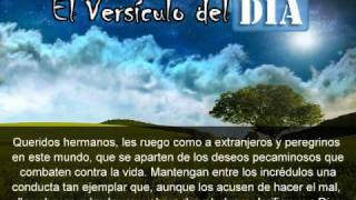 Miniatura del video: El versiculo del dia .com - 1 Pedro 2 v11-12