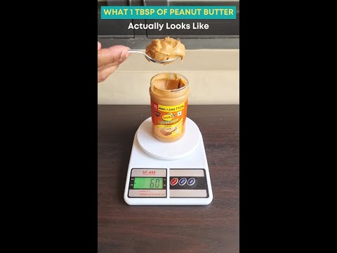 Subscribe For More! What Does 1 TBSP Of Peanut Butter Actually Look Like? 🤔 #Shorts