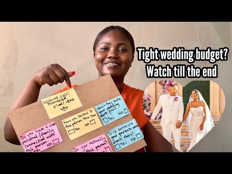 Running on a Tight Wedding Budget?Cut down your guest list with this codes.