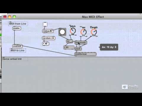 Live 8 405 - Max for Live Basics - 22: Midi Note Sequencer