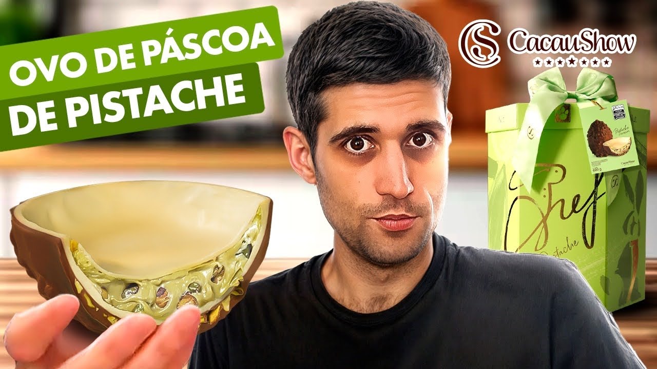 I ate the PISTACHIO EASTER EGG from Cacau Show