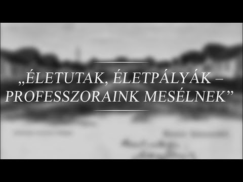 Életutak, életpályák - Dr. Dezső János, nyugalmazott egyetemi docens, DE MÉK