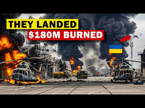 Ukraine Let 2 Russian MI-8s Land — Then a $180M Airbase Went Up in Flames