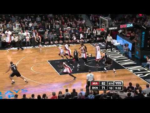 2014.12.16 Brooklyn Nets vs Miami Heat Dwyane Wade Full Highlights (Sunsports Feed), 28 pts
