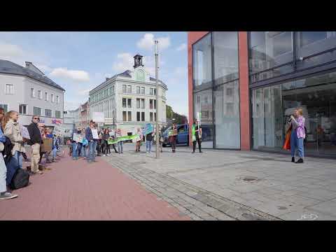 [2160p30] Fridays-For-Future-Demo in Hof am 23.09.2022: Einige Sprüche