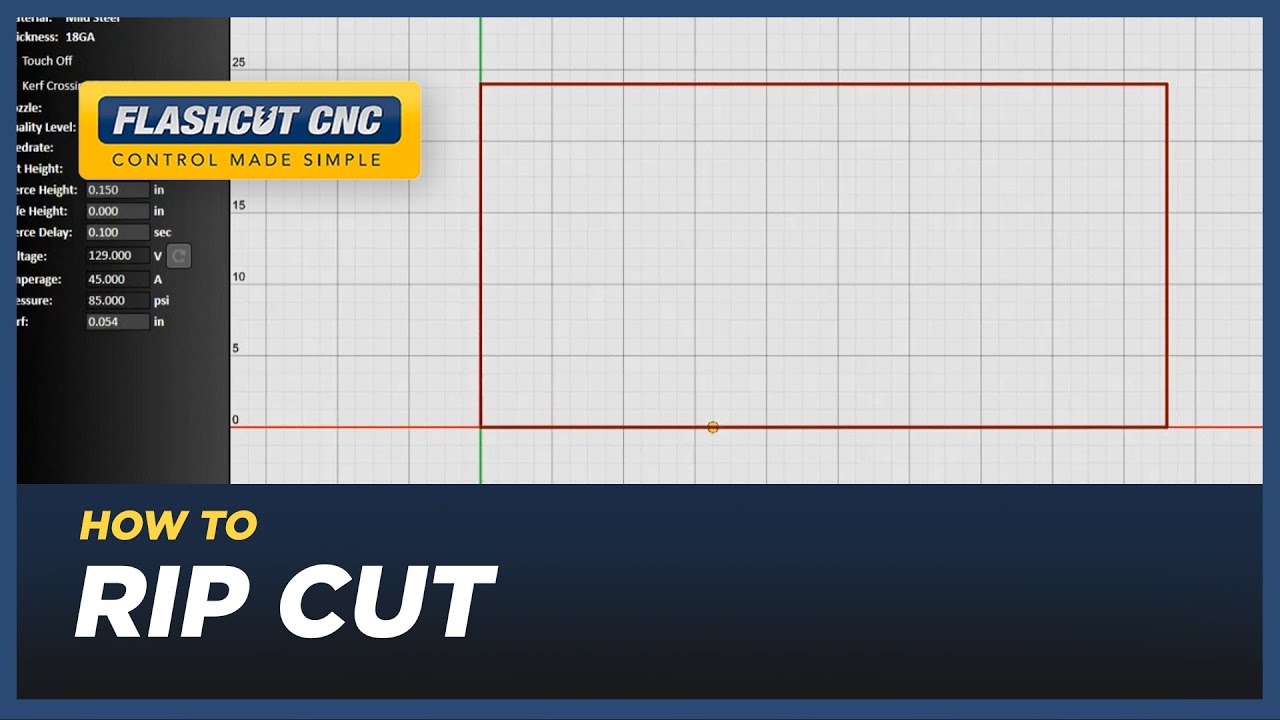 How To Perform a Rip Cut - FlashCut CAD:CAM:CNC Software