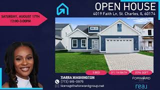 🏡 OPEN HOUSE ALERT! 🎉 Join us at 4019 Faith Ln, St. Charles, IL 60174