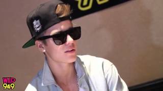 Justin Bieber  Interview @ Wild 94.9 on October 6,2012