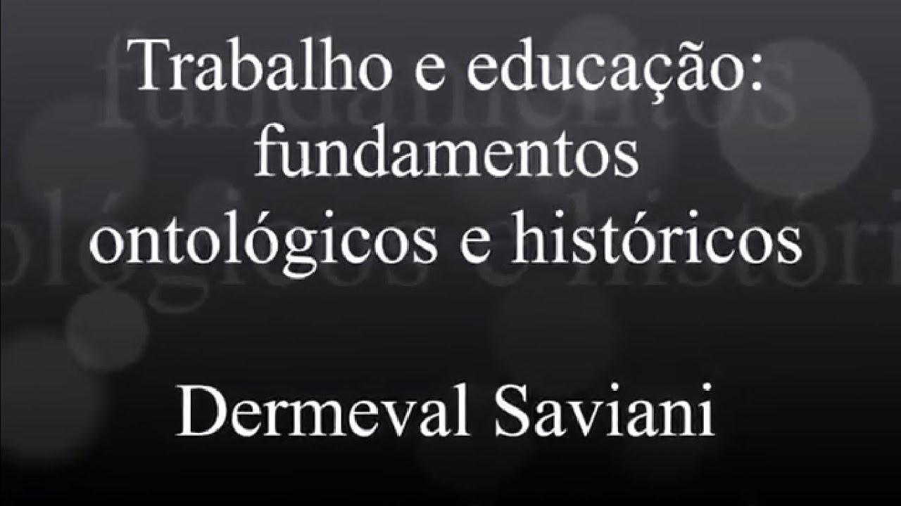 Relação trabalho e educação