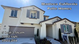 🏡 (zillow manteca ca) Touring Pulte Homes at Manteca California Plan Preston 5bd/4 ba 3102sqft $881K