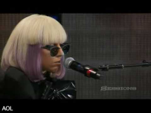 Lady Gaga - Poker Face (Acoustic) [AOL Sessions]