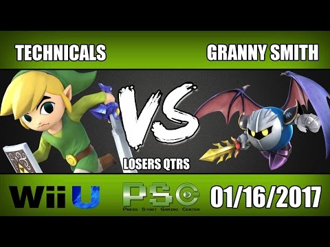 Technicals (Toon Link) VS Granny Smith (Meta Knight/Cloud) - Wii U Losers Quarters - S4M