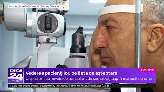 Pacient în România. La stat sunt doar doi medici care redau vederea prin transplant de cornee