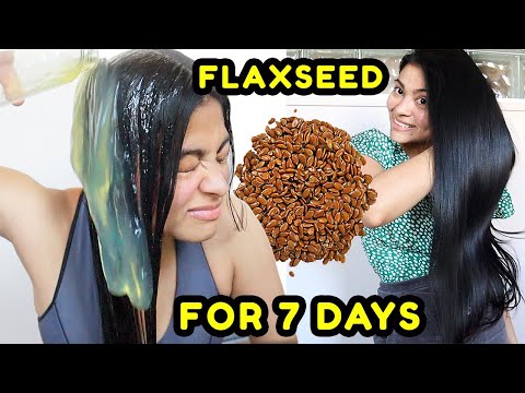 I tried FLAXSEED GEL on my hair for 7 DAYS & THIS...