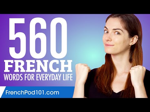 560 French Words for Everyday Life - Basic Vocabulary #28