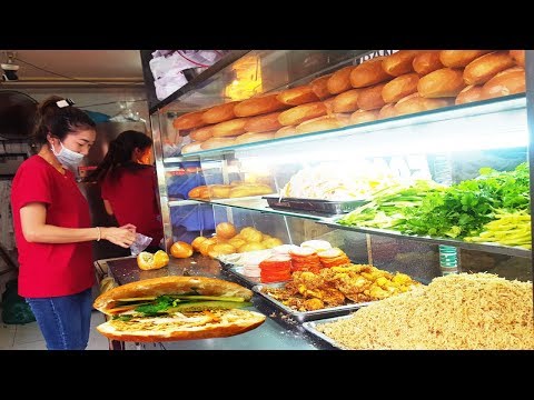 Bánh mì gà xé chỉ 5k rẻ nhất Sài Gòn giòn rụm thơm ngon | street food of saigon
