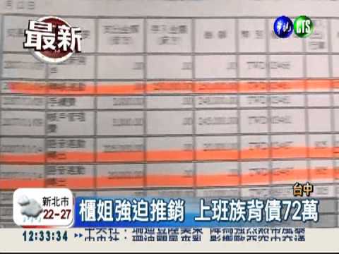 被強迫推銷美容產品 背債72萬