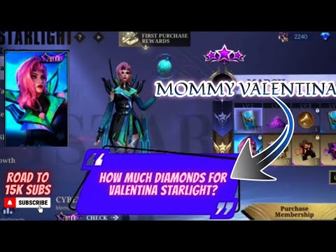 HOW MUCH DIAMONDS FOR VALENTINA MOMMY STARLIGHT SKIN "CYBER AGENT" NEW STARLIGHT SHOP UPDATE | MLBB