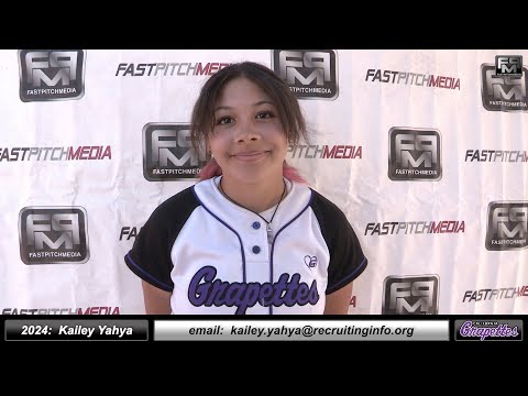 2024 Kailey Yahya 3.75 GPA Speedy Slapper and Outfielder Softball Skills Video - Ca Grapettes McNair