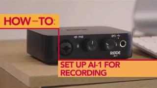 Video thumbnail for How to Record using Headphones with the RØDE AI-1 by RØDE