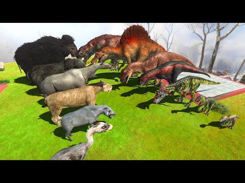 Prehistoric Mammals vs Carnivore Dinosaurs - Animal Revolt Battle Simulator