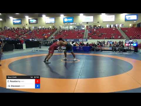 2018 Marine Corps US Open/Senior Men's Freestyle 125 Con 8 #2 - Zachery Roseberry (NMC-RTC) Vs. Ga
