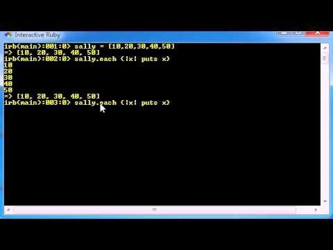 Ruby Programming Tutorial 29 Each And Length