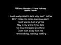Jessie J - I Have Nothing Lyrics (Whitney Houston)