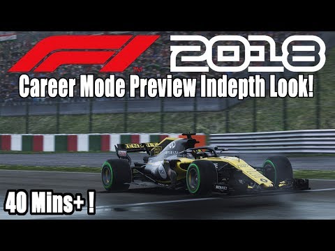 F1 2018 PREVIEW CAREER MODE EP0 - F1 2018 Career Mode In-depth Look