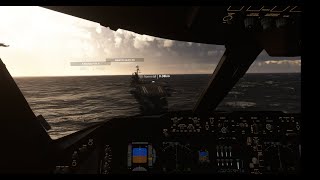 Msfs 2020 boeing 747 landing and takeoff on aircraft carrier