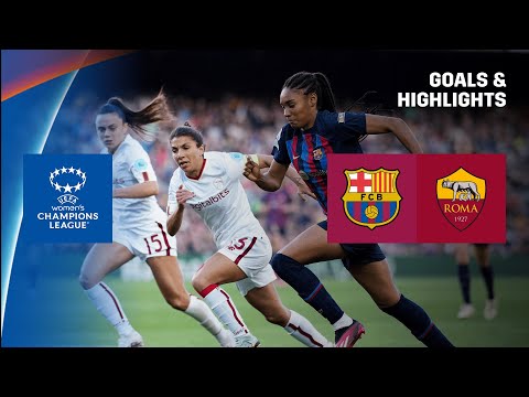 Highlights: Barcelona Femenino ruined Roma Femminile 5-1 in the Women's Champions League second leg quarterfinal clash.