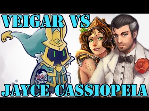 Veigar vs Jayce & Cassiopeia Full Game