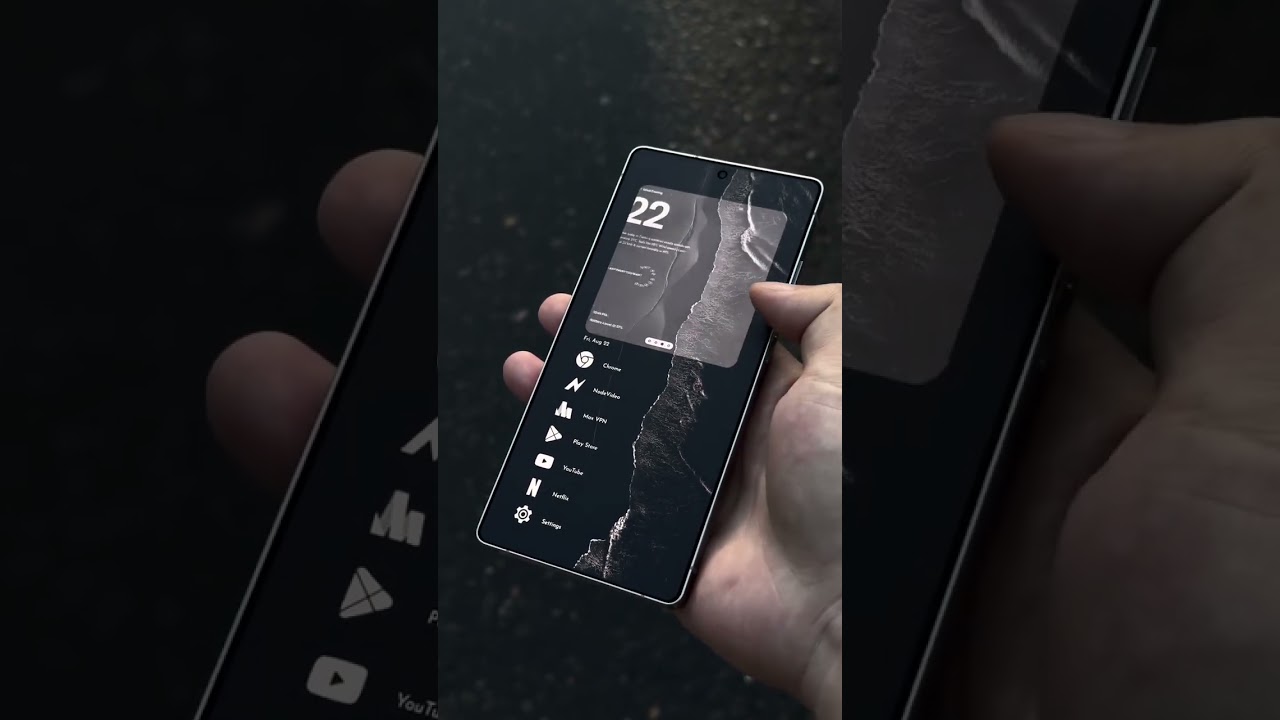 🖤 Sleek. Minimal. Dark. | Galaxy S25 Ultra Aesthetic Homescreen Setup Clean Android Setup 2025
