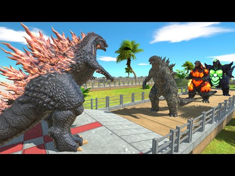 Godzilla Gojira OASIS DEATH RUN - Animal Revolt Battle Simulator