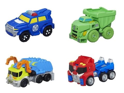 Transformers Rescue Bots Rescan 2015 Series 01 - Chase, Boulder, Salvage & Optimus Prime