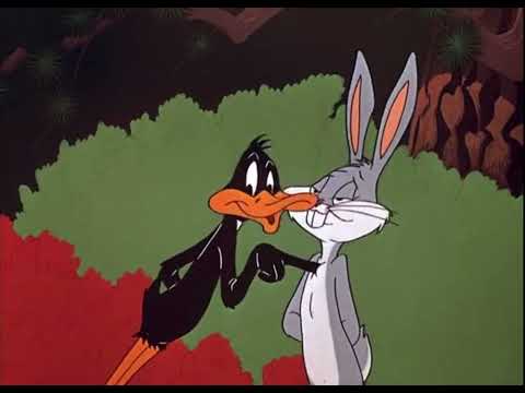 Bugs Bunny manipulating Daffy Duck