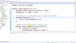 Using Registry pattern in Java project