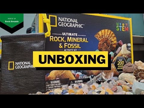 UNBOXING: Nat-Geo Ultimate Rock, Mineral & Fossil Activity Kit (200 Pieces)
