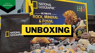 UNBOXING: Nat-Geo Ultimate Rock, Mineral & Fossil Activity Kit (200 Pieces)