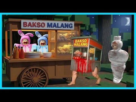 MIPAN & ZUZUZU Jualan Bakso Malang Di Malam Hari Yang Beli Poci Dan Anomali! SECRET ENDING! ROBLOX!