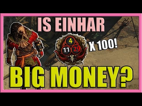 100 Einhar Missions in Tirn's End and Lira Arthain - What nets the best Profits? [PoE 3.13]